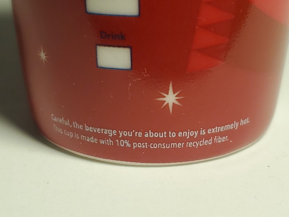 Starbucks 2012 Christmas ornament - winking snowman cup