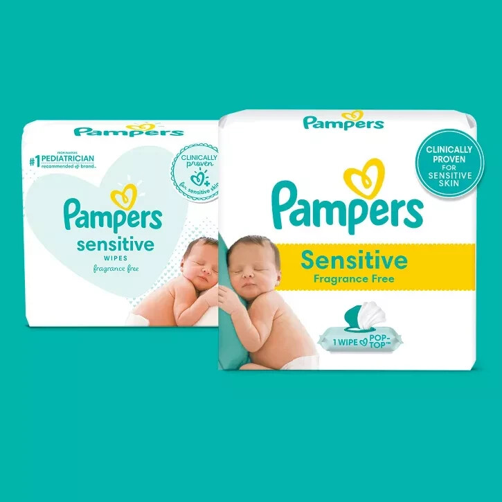 Pampers Sensitive Baby Wipes - 392ct -OPEN BOX