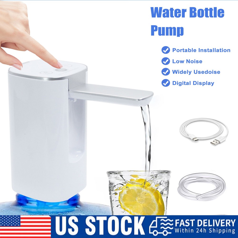 Water Bottle Switch Pump Electric Automatic USB Rechargeable Jug Dispenser Pump