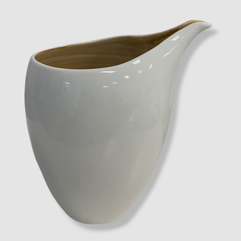 $45 Neiman Marcus White Brushstroke Gold Creamer