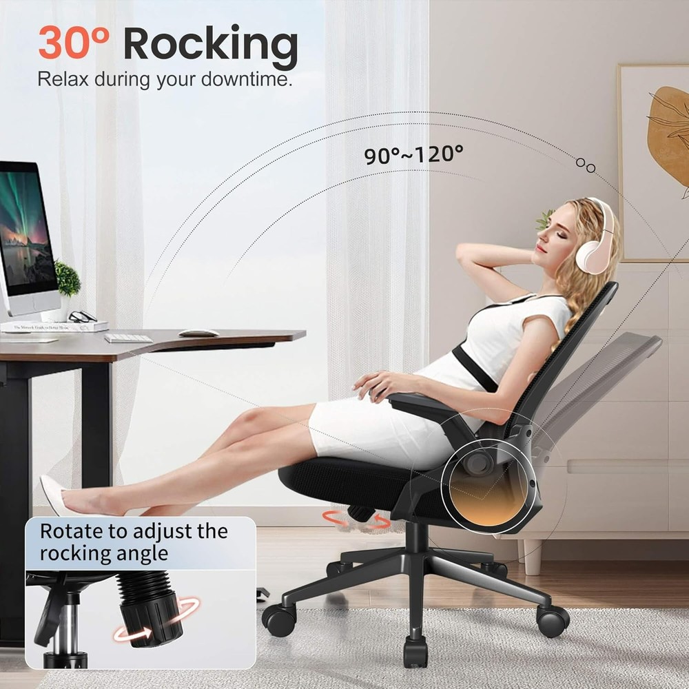 Breathable Mesh Executive Computer Chair with Adjustable Height & Back Support
