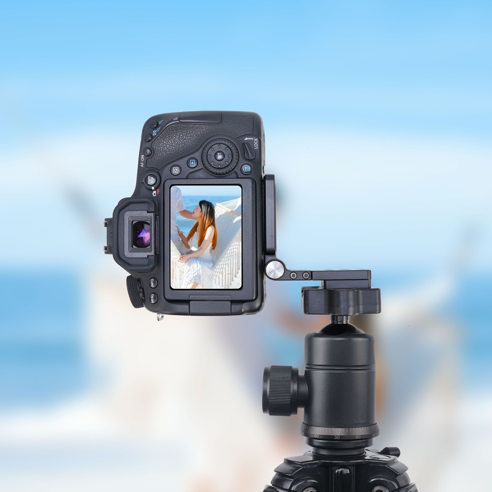 Foldable L-Shaped Quick Release Plate Vertical Horizontal Switch Camera Bracket