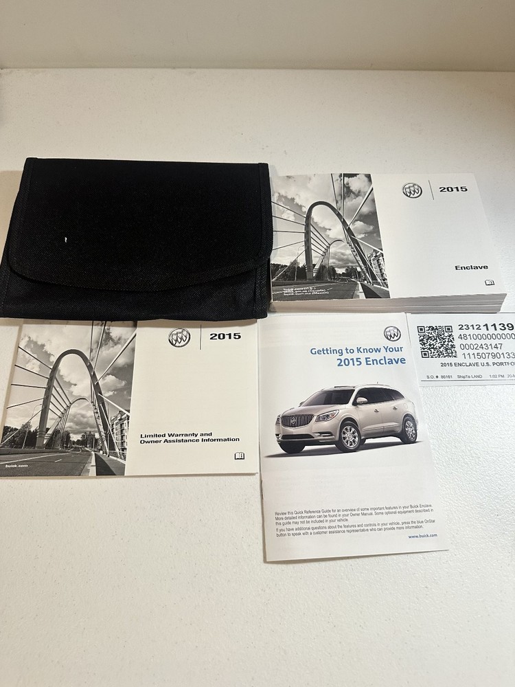 2015 Buick Enclave Owner's Manual Set