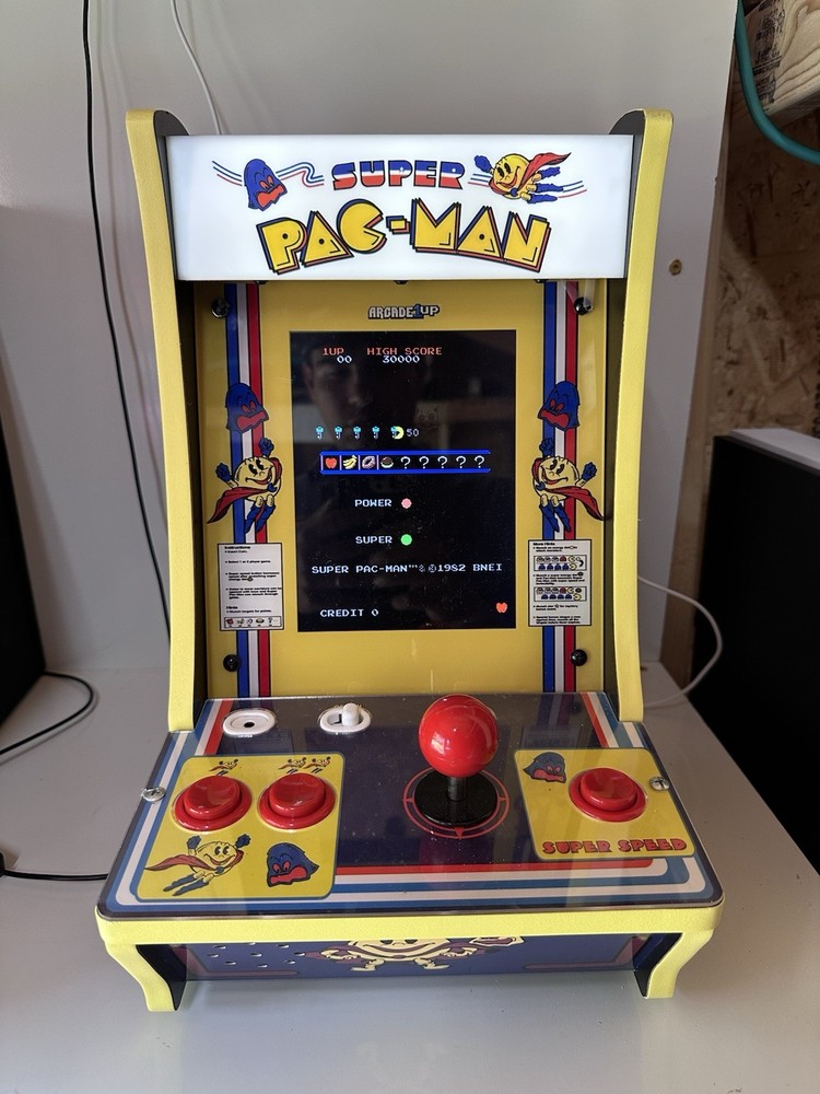 Arcade 1Up Pac-Man Super Pacman 1982 Bandai