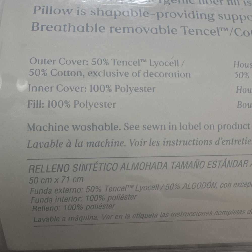 NESTWELL PLUSH CLOUD Soft support Premium Down Alternative Pillow Standard/Queen