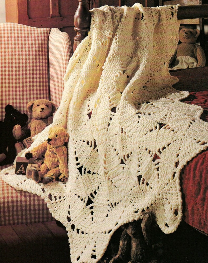 QUICK Lacy Hexagons Afghan/Crochet Pattern INSTRUCTIONS ONLY