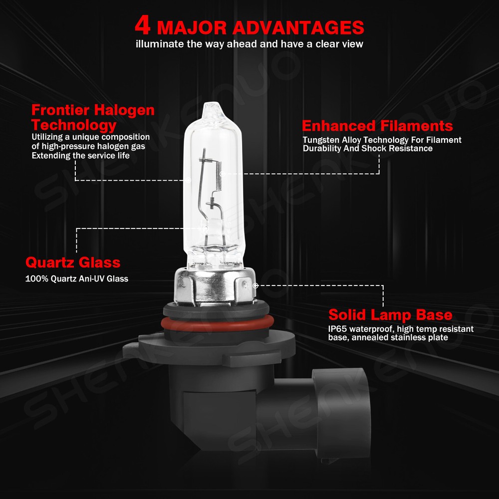 For Dodge Avenger 1995-2000 2008-2014 3400K Halogen Headlight Bulb High Low BP