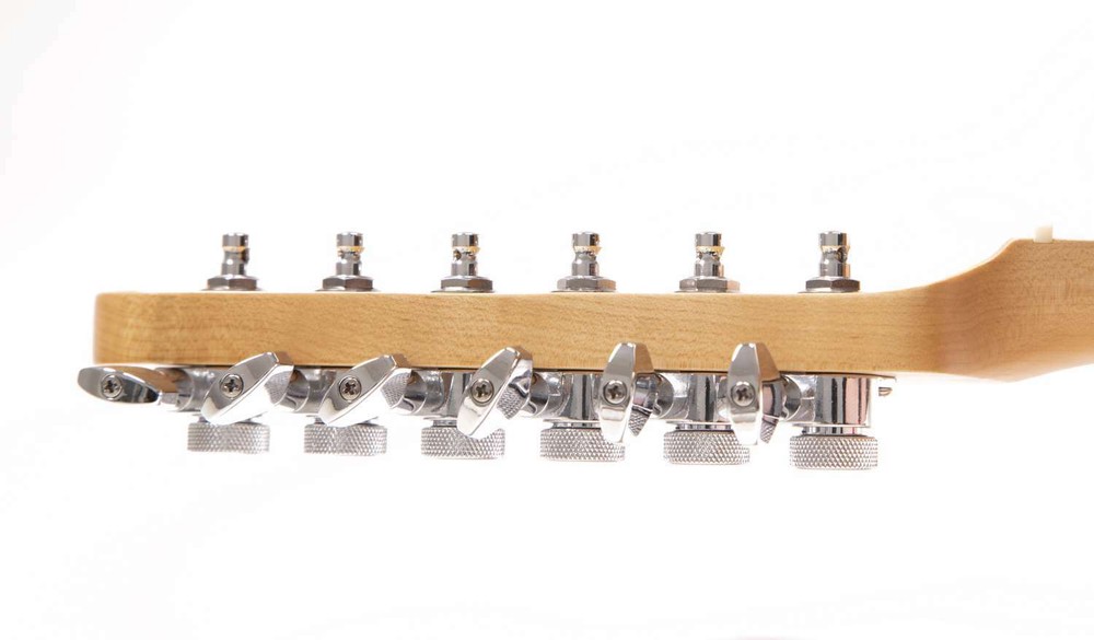 Genuine Tone Ninja 19:1 Locking Tuners, 6 Inline Staggered set, Chrome
