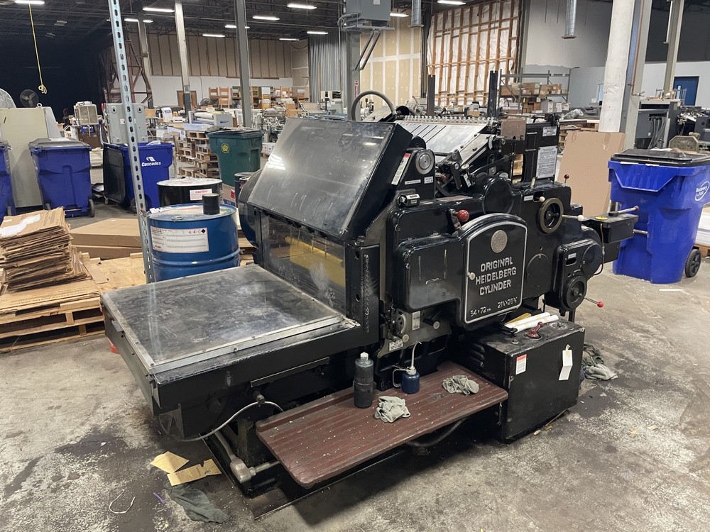 Heidelberg cylinder die cutter
