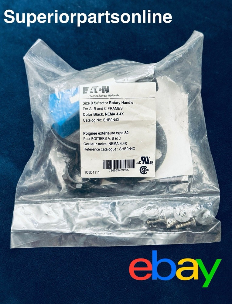 *NEW* EATON SHB0N4X Size 0 Selector Rotary Handle For Frame Sizes A,B & C