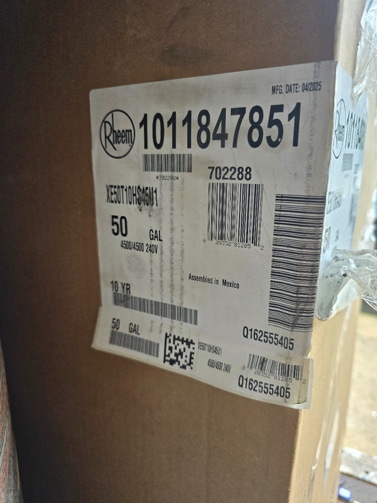 RHEEM ProTerra 50 Gal. Smart High Efficiency Hybrid Heat Pump Water Heater