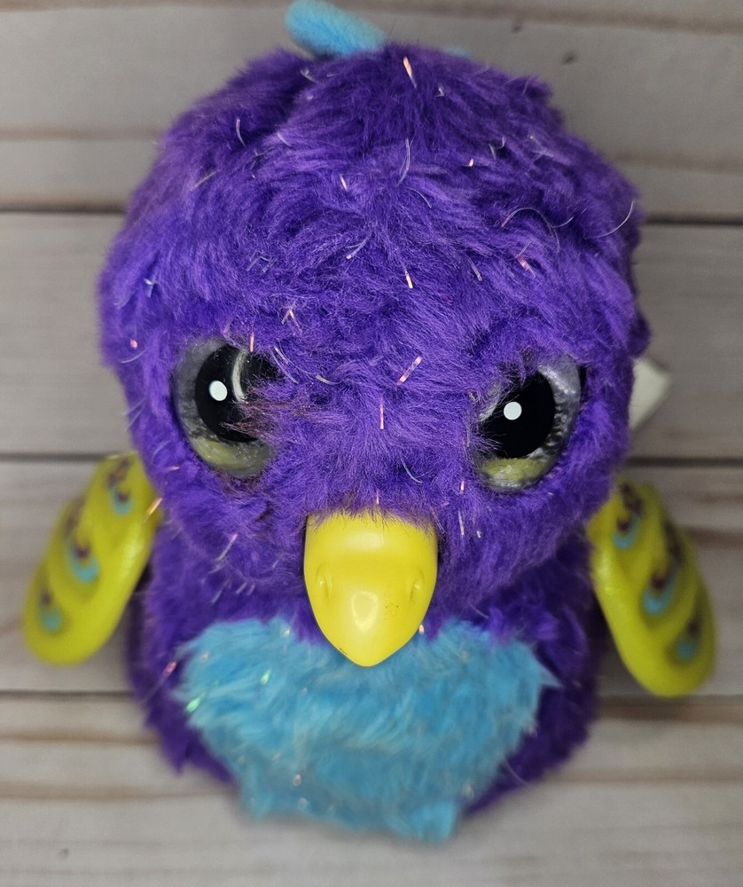 Hatchimals Draggles Purple Electronic Plush Toy Interactive Spin Master Bird