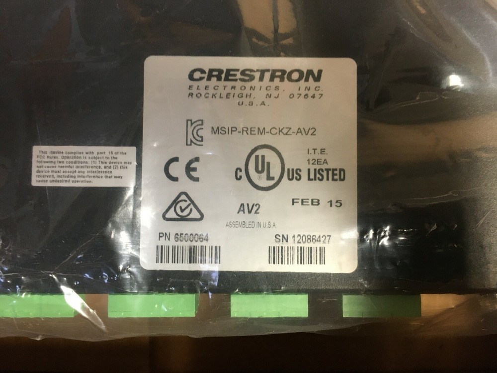 [New] Creston 6500064 Audio/ Video Control Processor- Untested