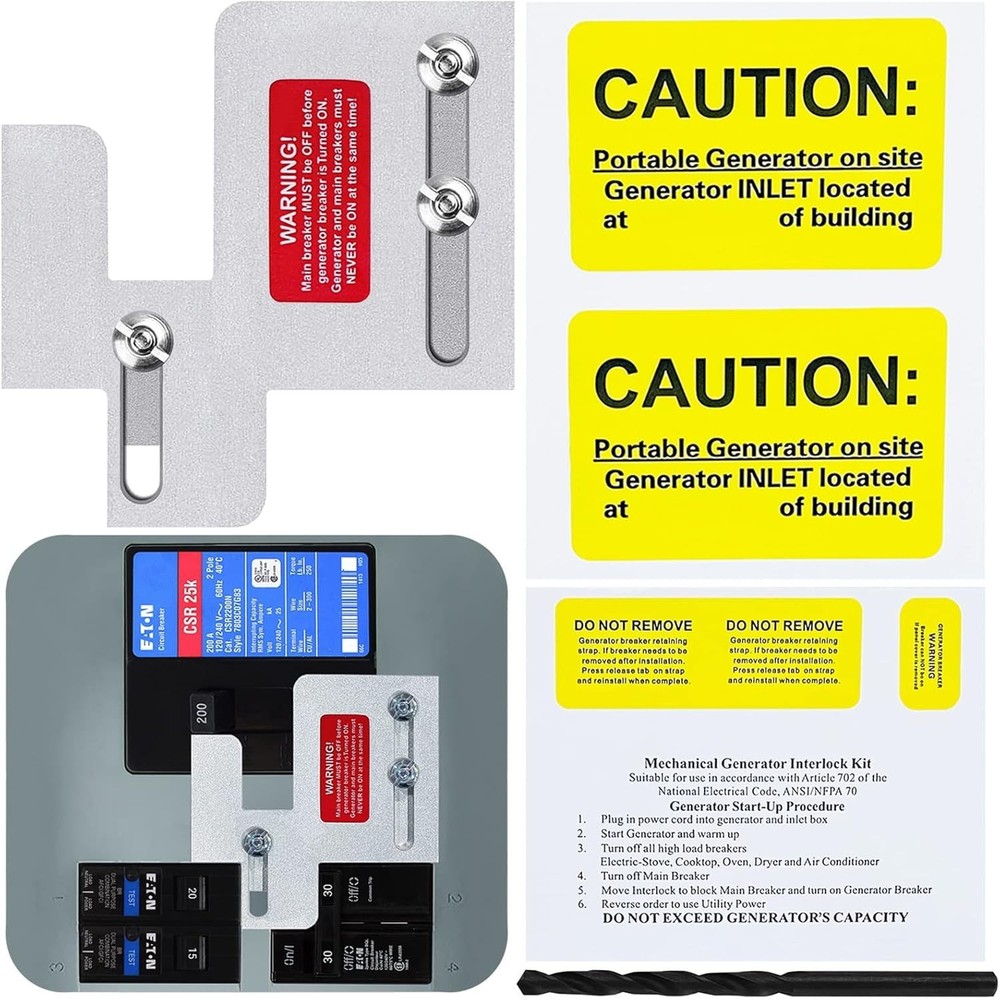 Eaton Cutler Hammer Compatible Generator Interlock Kit - 200 Amp Safety Solution