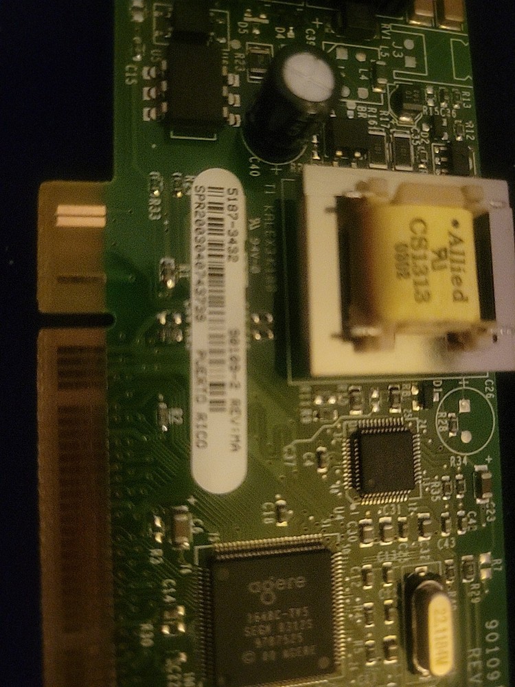 Smart Modular Technologies Ethernet Network Adapter Modem Model 90109-2