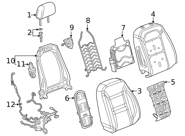 Genuine GM Headrest 26517265