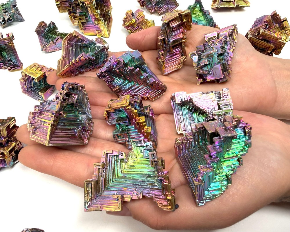 LARGE Bismuth Crystals / Iridescent Rainbow Bismuth Specimens - Choose Size