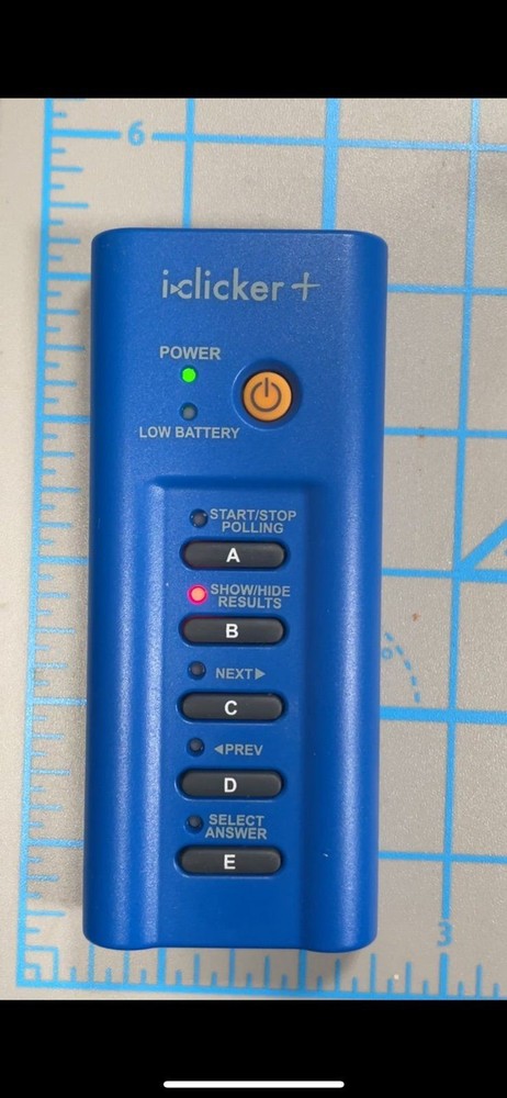 iClicker+ Student Instructor Classroom Remote Blue Model RLR15 i-Clicker Plus B