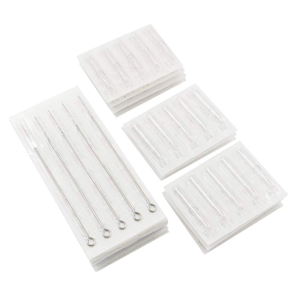 100pcs Tattoo Needles & Tips Set - Sterilized, Disposable for Professional Use