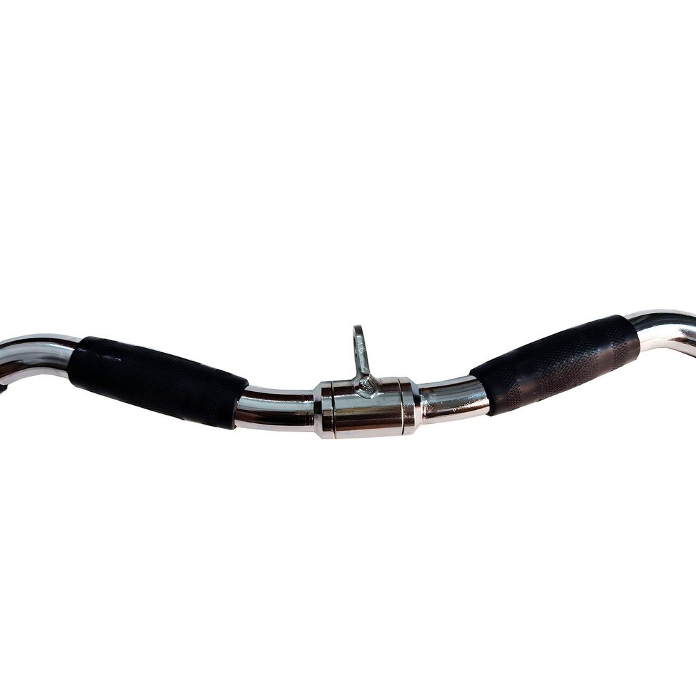 Lat Cable Machine Attachment Curl Pulldown Barbell Revolving Bar, Multi-Exerc...