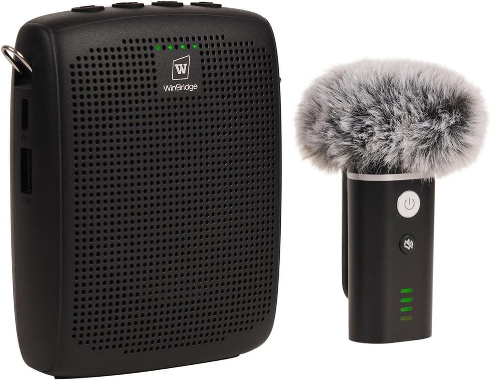 WinBridge WB006 Upgraded Wireless Voice Amplifier – Bluetooth Lapel Microphone