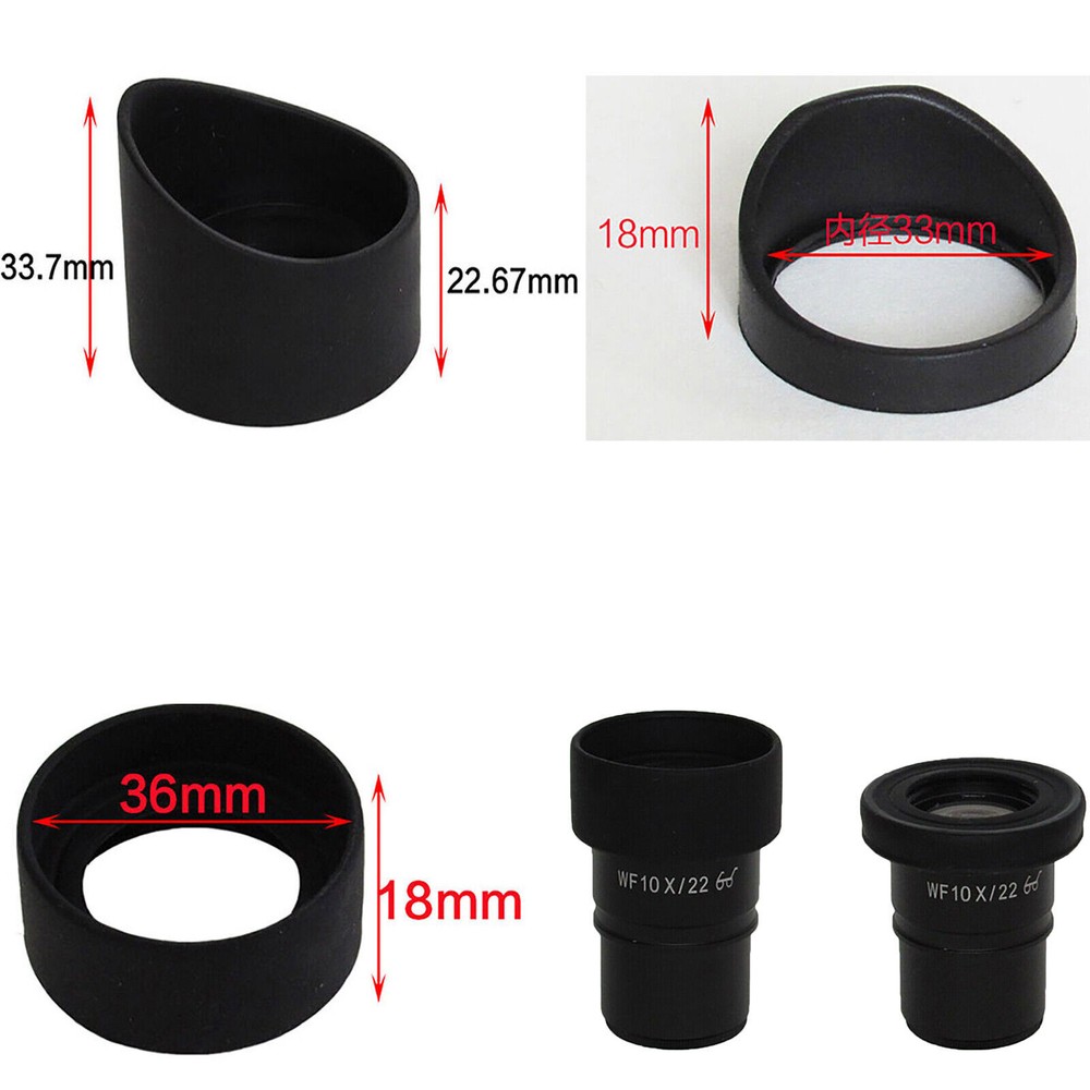 For Microscope Telescopes Binocular Eyepiece Rubber Cover Eye Cups Guard Shield