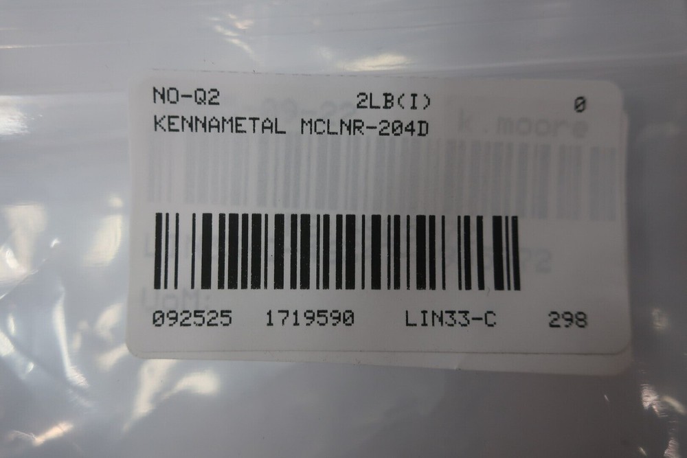 Kennametal MCLNR-204D Indexable Lathe Tool Holder