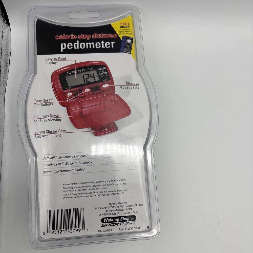 Walking Shop by Sportline Calorie Step Distance Pedometer Walking Program