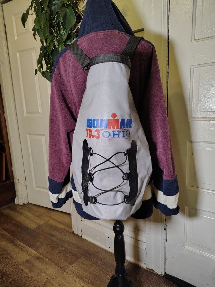 IRONMAN Roll Top Waterproof Backpack 70.3 Delaware Ohio