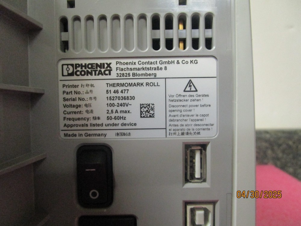 Phoenix THERMOMARK ROLL Printer 51 46 477