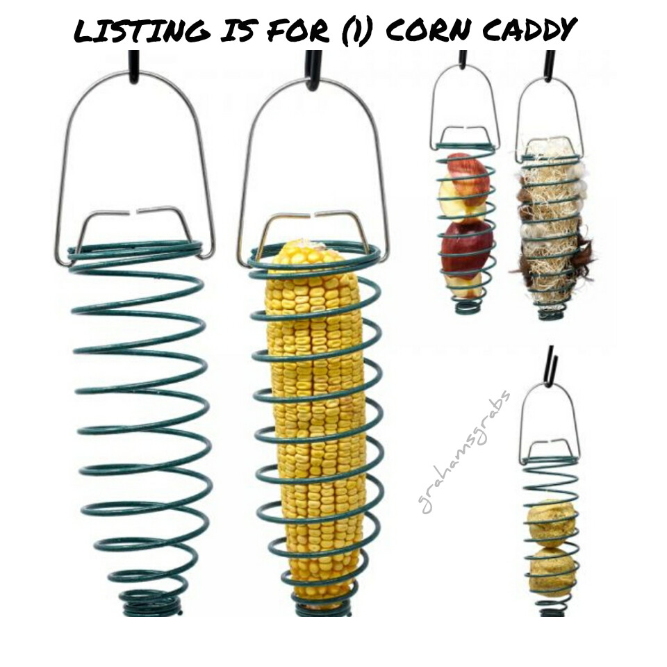 SQUIRREL FEEDER HANGING CORN COB HOLDER CADDY SQUIRREL/BIRD FEEDER BE18 NEW