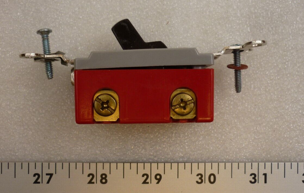 HUBBELL SERIES 1200 20A BROWN RED TOGGLE SWITCH