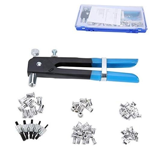 Threaded Rivet Nut Setter Insert Tool Kit 86pcs Hand Riveter Rivnut Nutsert