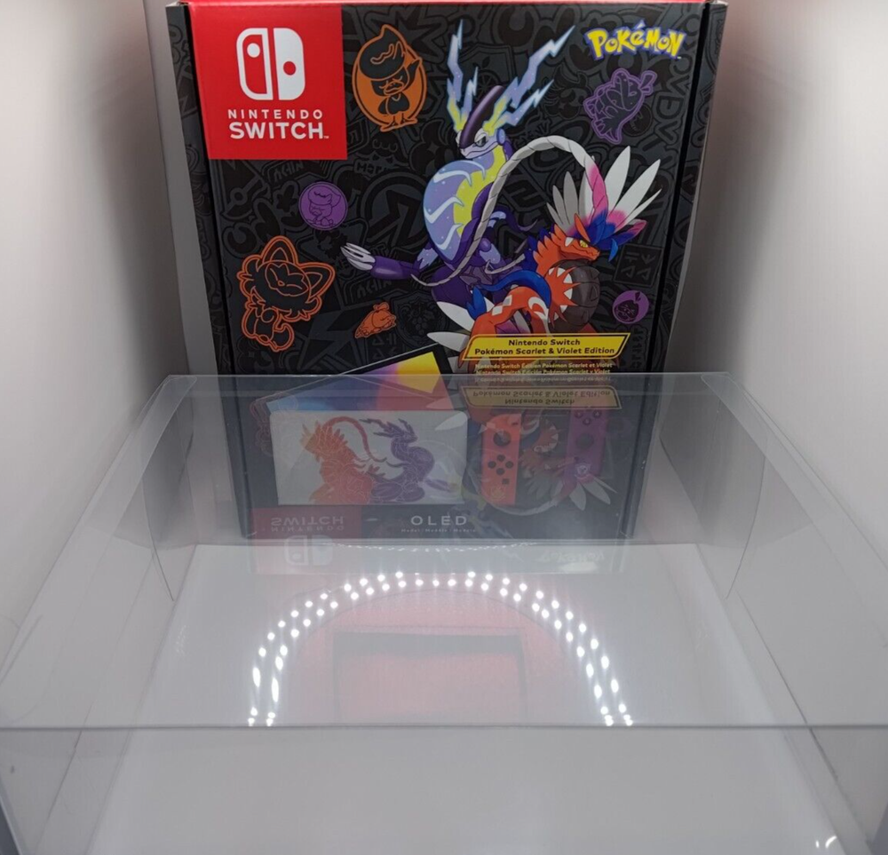 OLED Switch Console Box Protector & Display Case, Fits Zelda, Pokemon, Splatoon
