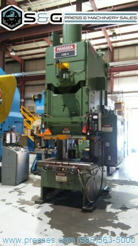 150 TON NIAGARA E-150-S, C-FRAME PRESS