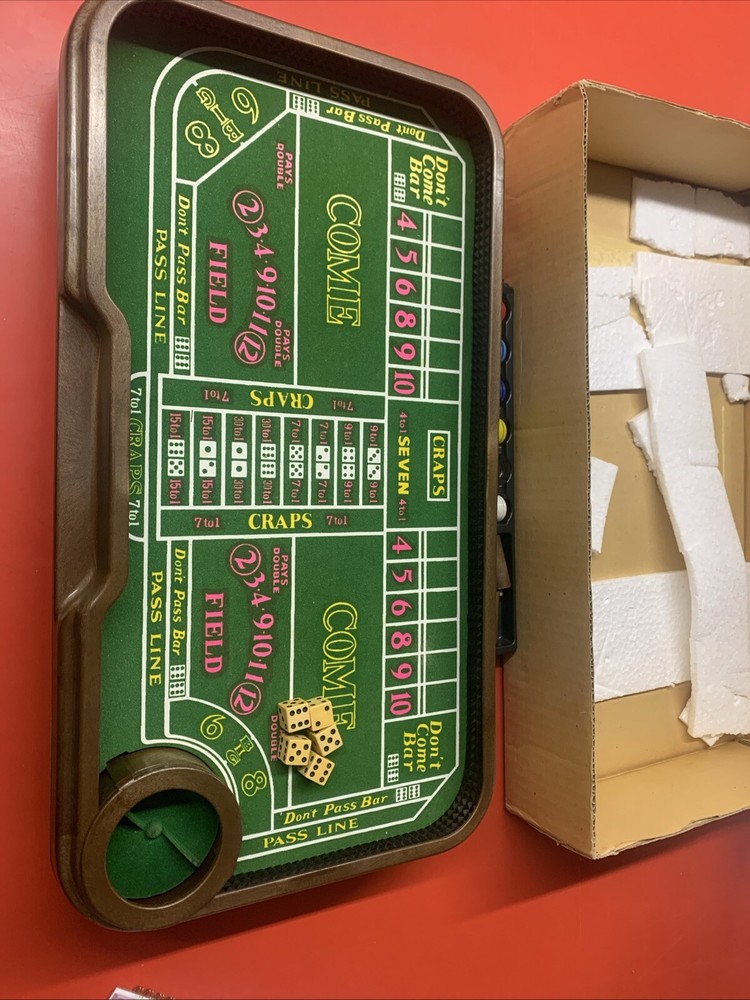 Vintage WACO Auto Shooter Craps Table Automatic Dice Roller With Box