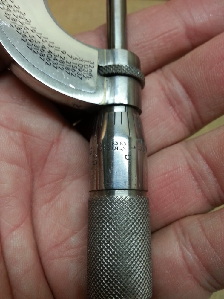 Vintage German MFG 0-1" Micrometer in Original Box