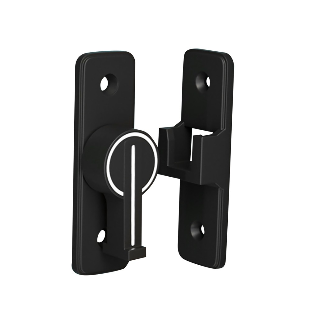 90° Keyless Interior Door Bolt Luminous Surface-mounted Room Door Latch aa