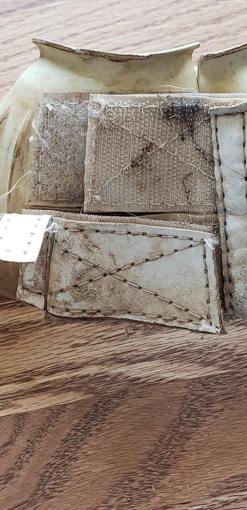 Used white Horse bell boots