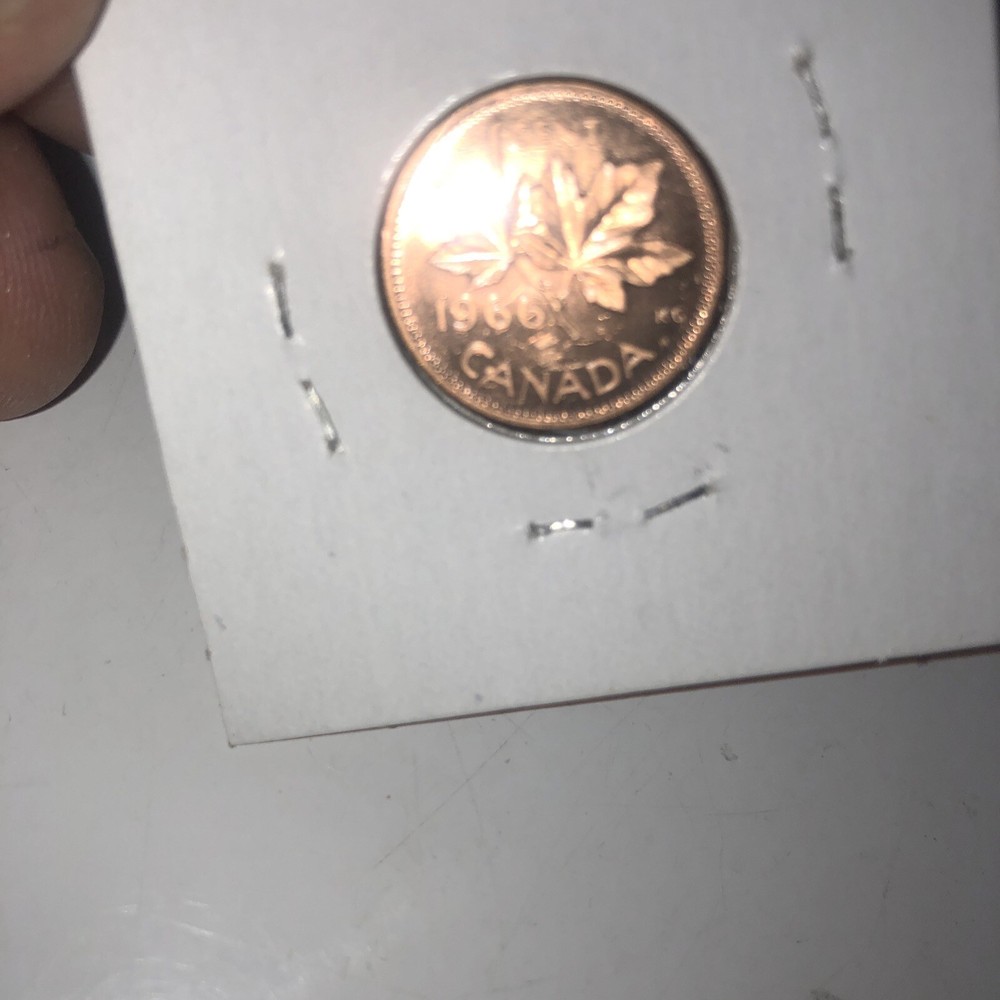 Canada 1966 LBB5 1 Cent BU Canadian Penny Nice UNC Large