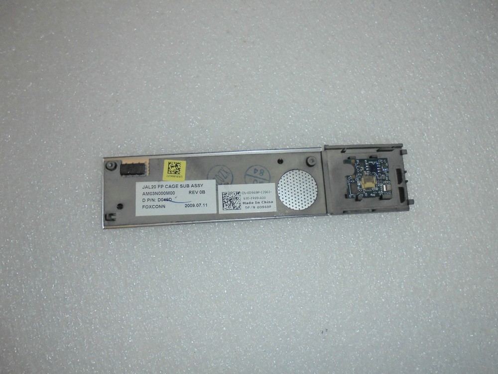 OEM Dell Latitude E6500 Right Speaker Grill Cover Print Reader -D049D