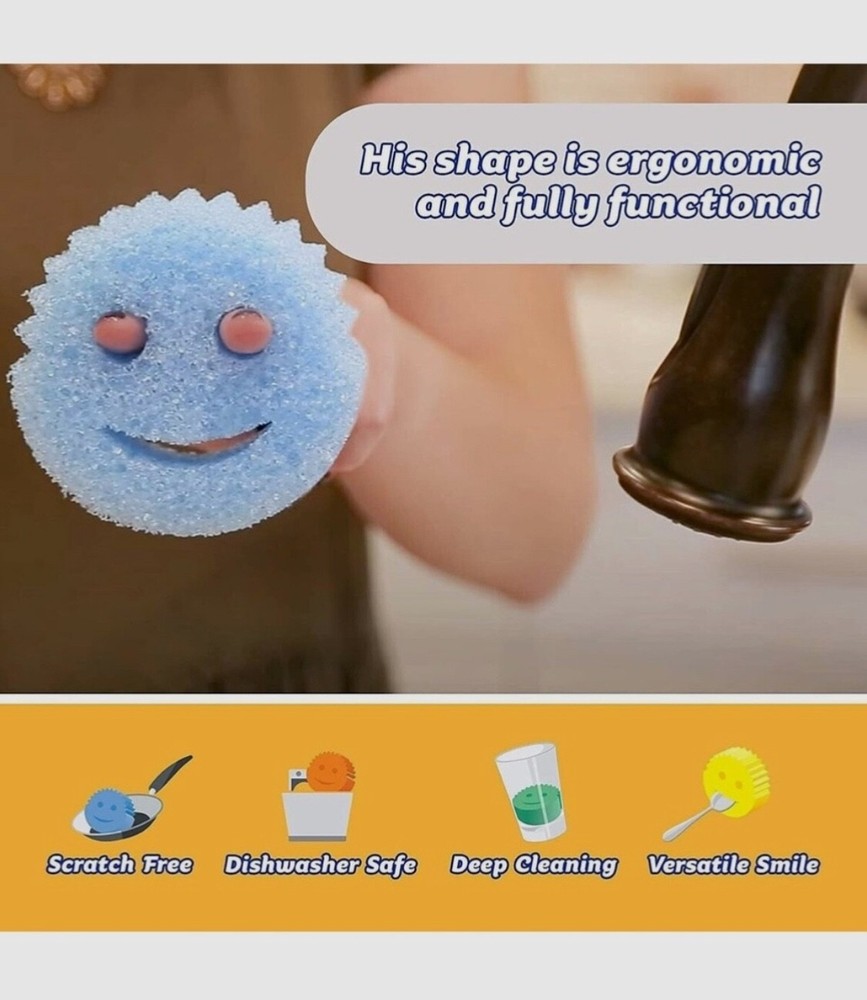 Scrub Daddy Colors Flex Texture Scrubber Sponges, 8 Pack