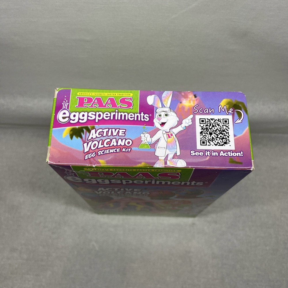 PAAS Eggsperiments Active Volcano Egg Science Kit — Easter Bunny holiday NEW