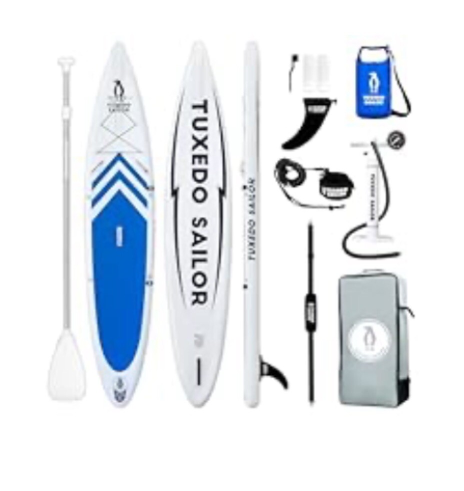 Tuxedo Sailor Inflatable Racing Paddle Board