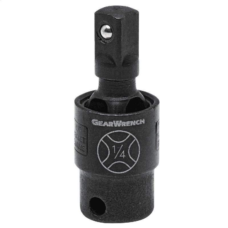 1/4 DR Pinless Universal Joint Smooth 360 Rotation 30 Degree Flex Durable Tool