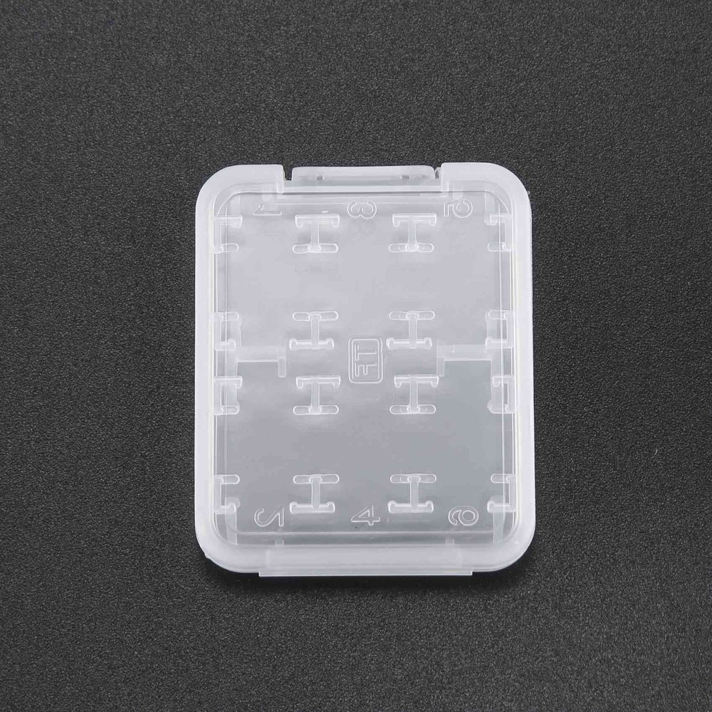 Eight in Plastic Micro SDHC TF MS Memory Card Storage Case Box Protector6469