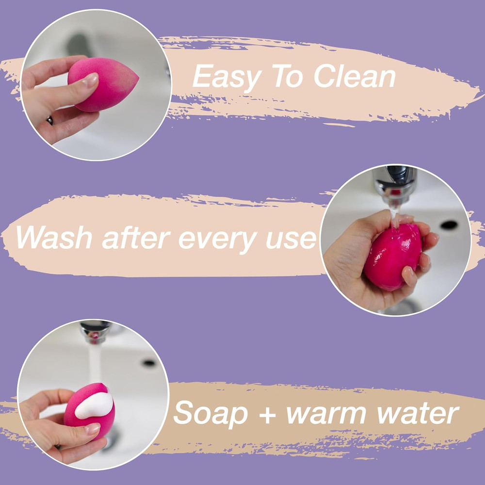 12Pc Beauty Sponge Value Pack - Assorted Cosmetic Makeup Blender Foundation Blus