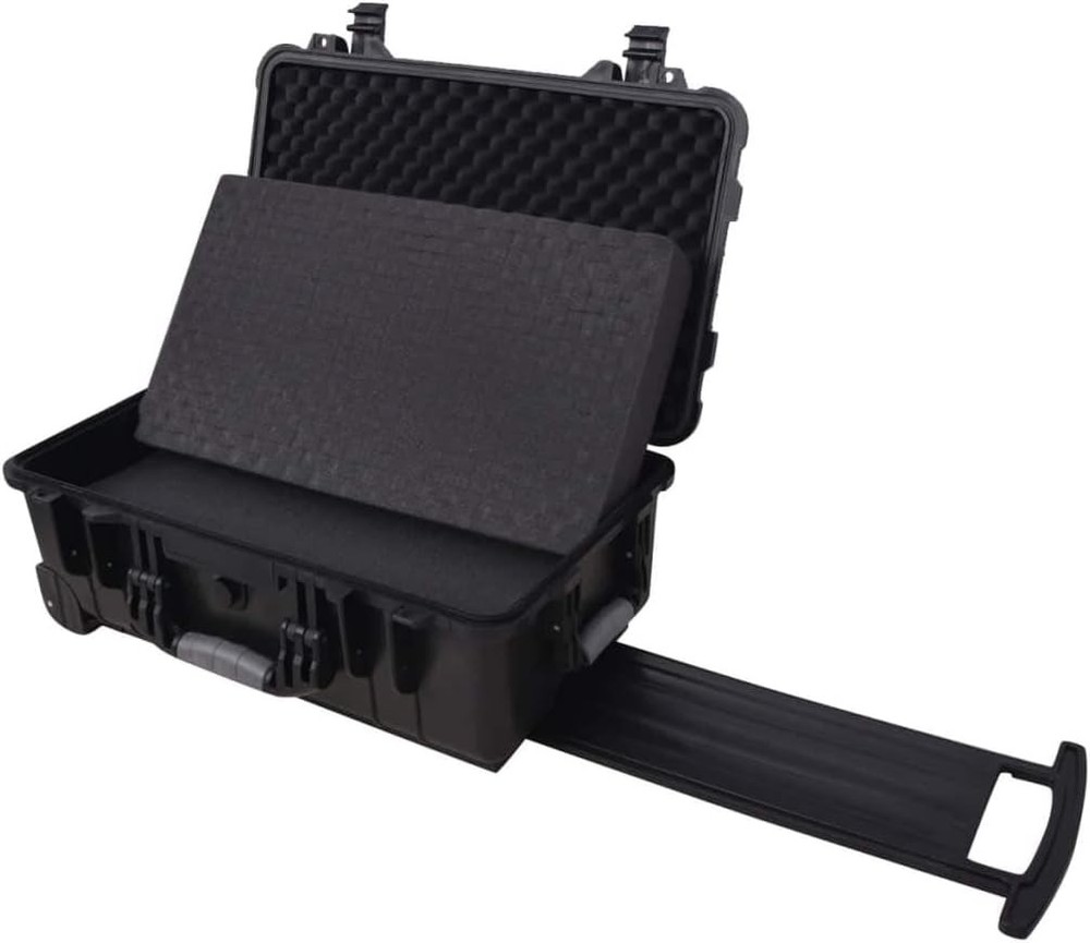 Wheel-Equipped Tool/Equipment Case with Pick & Pluck