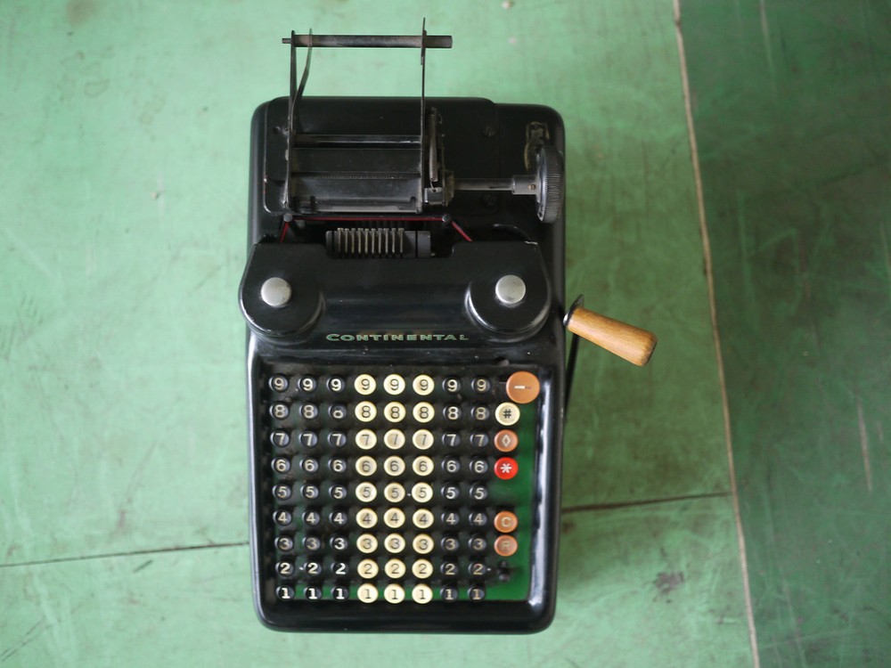 Vintage Continental Adding Machine