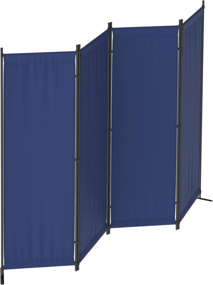 Room Divider 4 Panel Folding Privacy Screens 88'' Room Separation Home Office